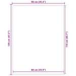 vidaXL Rohožka, modrá 90x120 cm – Obrázok 7