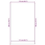 vidaXL Rohožka modrá 115x200 cm – Obrázok 7