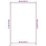 vidaXL Rohožka hnedá 90x150 cm – Obrázok 7