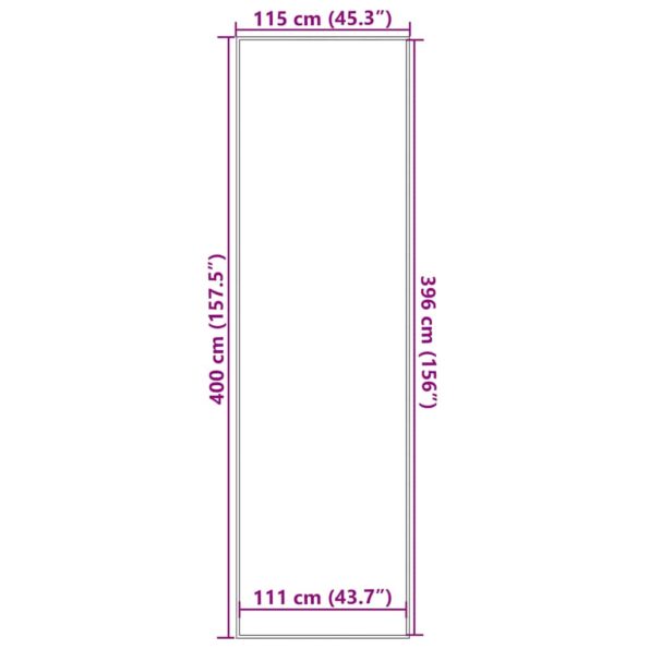 vidaXL Rohožka hnedá 115x400 cm – Obrázok 7
