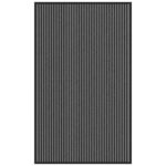 vidaXL Rohožka Stripe čierna a sivá 90x150 cm