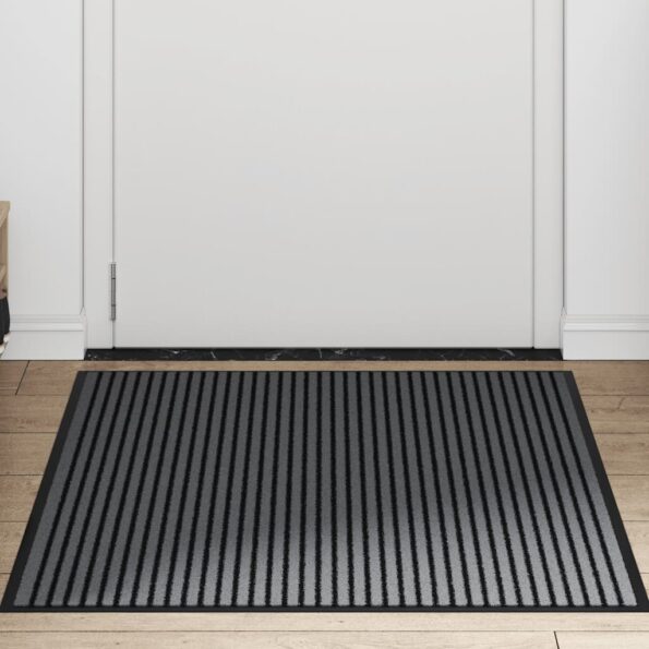 VXL8721158674951_g_en_hd_2.jpg vidaXL Rohožka Stripe čierna a sivá 90x150 cm – Obrázok 3