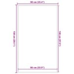 vidaXL Rohožka Stripe čierna a sivá 90x150 cm – Obrázok 7