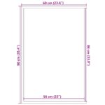 vidaXL Rohožka, čierna 60x90 cm – Obrázok 7