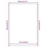 vidaXL Rohožka čierna 80x120 cm – Obrázok 7