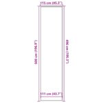 vidaXL Rohožka čierna 115x500 cm – Obrázok 7