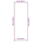 vidaXL Rohožka, antracitová 60x180 cm – Obrázok 7