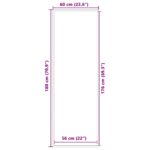 vidaXL Rohožka, hnedá 60x180 cm – Obrázok 7