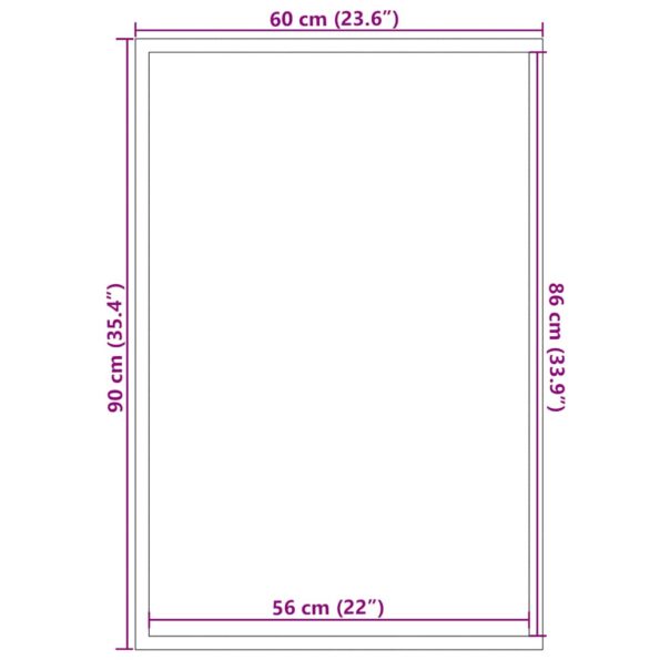 vidaXL Rohožka, sivá 60x90 cm – Obrázok 7