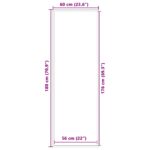 vidaXL Rohožka, sivá 60x180 cm – Obrázok 7