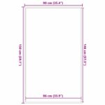 vidaXL Rohožka sivá 90x150 cm – Obrázok 7