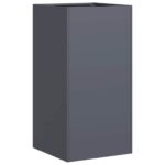 vidaXL kvetináč antracit 40x40x80 cm Oceľ valcovaná za studena – Obrázok 2