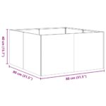 VidaXL kvetináč hrdzavý Oceľ odolná voči poveternostným vplyvom – Obrázok 10