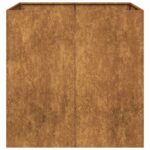 vidaXL Kvetináč, hrdzavý 80x80x80 cm, cortenová oceľ – Obrázok 4