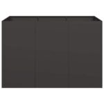 vidaXL Kvetináč čierny 120x80x80 cm oceľ – Obrázok 4