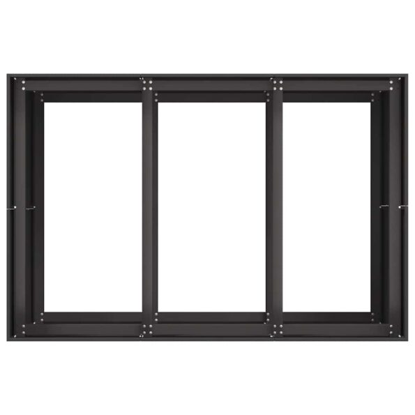 vidaXL Kvetináč čierny 120x80x80 cm oceľ – Obrázok 5