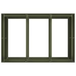 vidaXL Kvetináč olivovozelený 120x80x80 cm oceľ – Obrázok 5