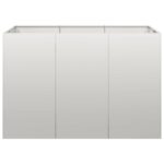 vidaXL Záhradný kvetináč 120x80x80 cm, nehrdzavejúca oceľ – Obrázok 4