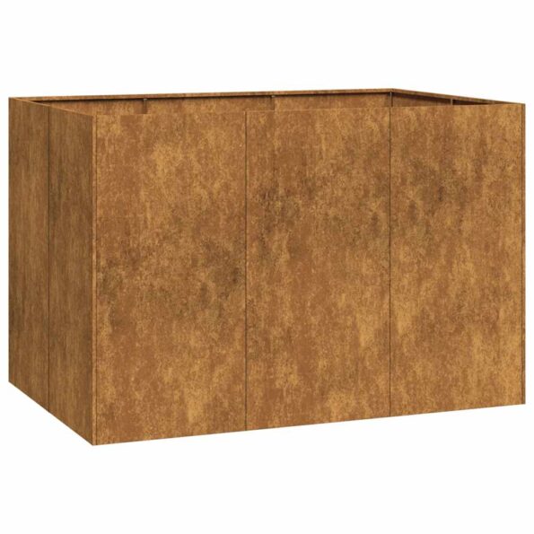 vidaXL Kvetináč, hrdzavý 120x80x80 cm, cortenová oceľ – Obrázok 2