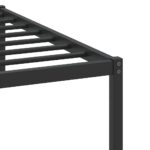 vidaXL Posteľný rám bez matraca dymový dub 100x190 cm kompozitné drevo – Obrázok 10