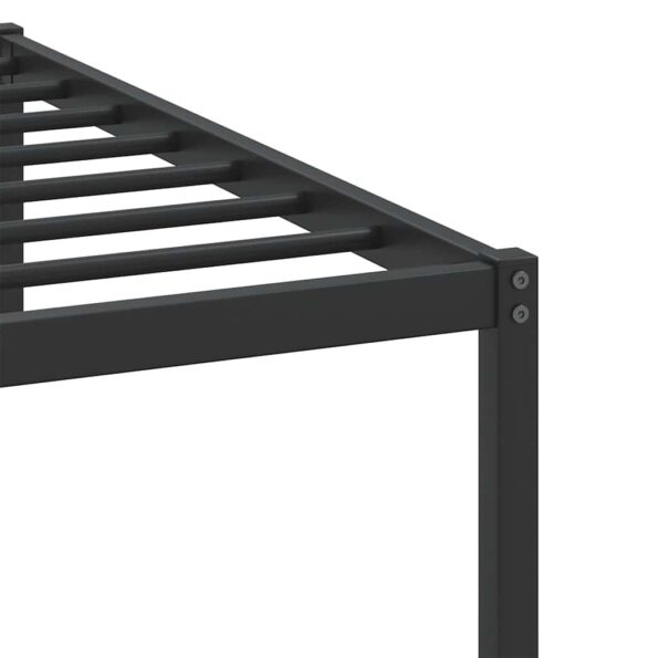 vidaXL Posteľný rám bez matraca dymový dub 100x190 cm kompozitné drevo – Obrázok 10