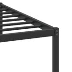 vidaXL Posteľný rám bez matraca dymový dub 100x200 cm kompozitné drevo – Obrázok 10