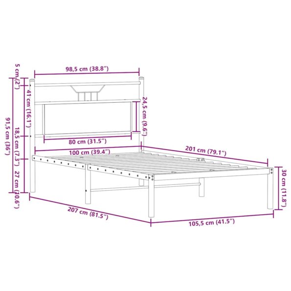 VXL8721158679697_g_en_hd_9.jpg vidaXL Posteľný rám bez matraca dymový dub 100x200 cm kompozitné drevo – Obrázok 11