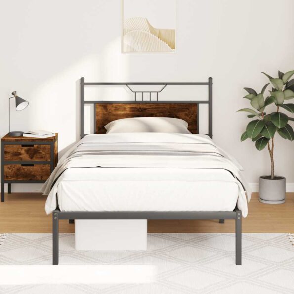 VXL8721158679697_m_en_hd_1.jpg vidaXL Posteľný rám bez matraca dymový dub 100x200 cm kompozitné drevo – Obrázok 1