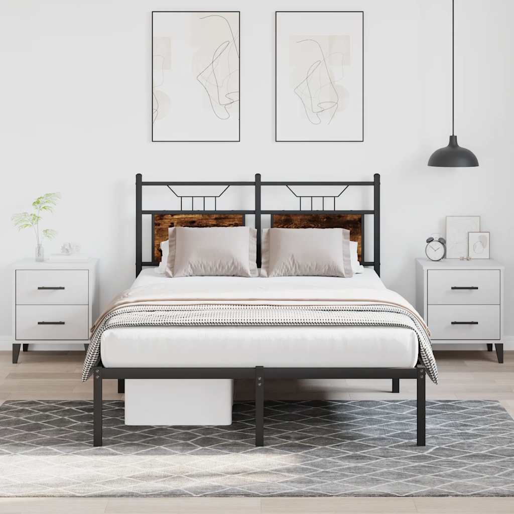 VXL8721158679710_m_en_hd_1.jpg vidaXL Posteľný rám bez matraca dymový dub 120x190 cm borovicový masív – Obrázok 1
