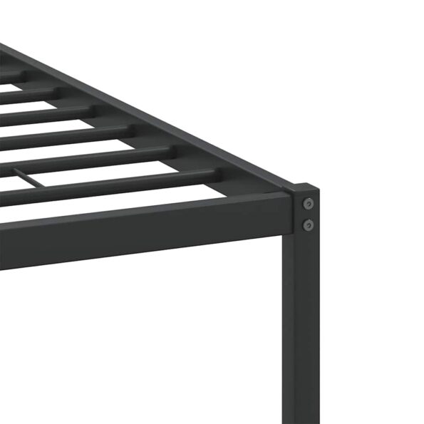 vidaXL Posteľný rám bez matraca dymový dub 140x200 cm kompozitné drevo – Obrázok 10