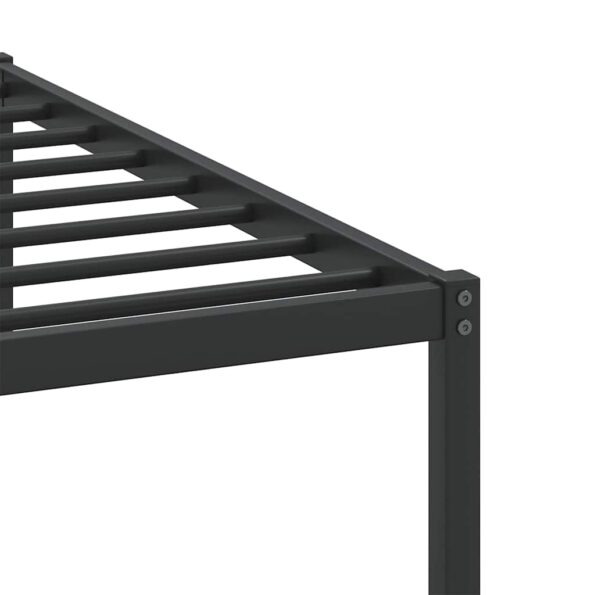 vidaXL Posteľný rám bez matraca dymový dub 160x200 cm kompozitné drevo – Obrázok 10
