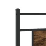 vidaXL Posteľný rám bez matraca dymový dub 80x200 cm kompozitné drevo – Obrázok 9