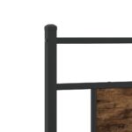 vidaXL Posteľný rám bez matraca dymový dub 90x200 cm kompozitné drevo – Obrázok 9