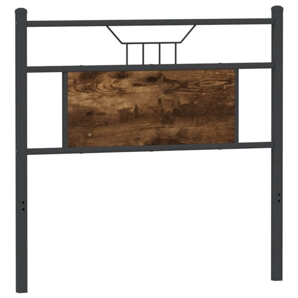 VXL8721158680013_g_en_hd_4.jpg vidaXL Čelo postele, tmavý dub 80 cm, kompozitné drevo a oceľ – Obrázok 6