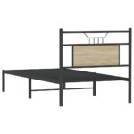 vidaXL Posteľný rám bez matraca dub sonoma 75x190 cm kompozitné drevo – Obrázok 8