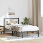 vidaXL Posteľný rám bez matraca dub sonoma 80x200 cm kompozitné drevo – Obrázok 4
