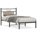 vidaXL Posteľný rám bez matraca dub sonoma 90x190 cm kompozitné drevo – Obrázok 2