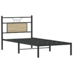 vidaXL Posteľný rám bez matraca dub sonoma 90x190 cm kompozitné drevo – Obrázok 5