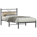 vidaXL Posteľný rám bez matraca dub sonoma 100x190 cm kompozitné drevo – Obrázok 3