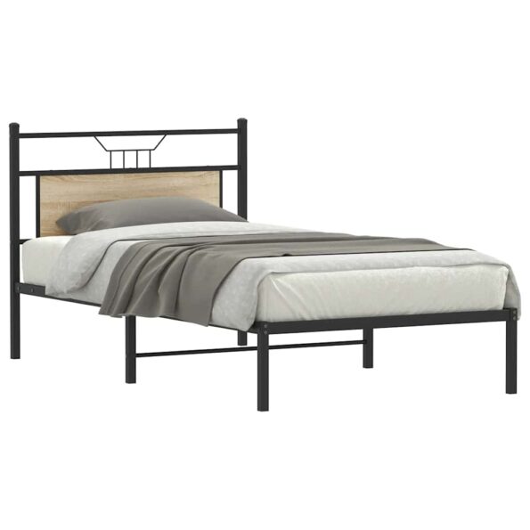 VXL8721158680174_g_en_hd_1.jpg vidaXL Posteľný rám bez matraca dub sonoma 100x190 cm kompozitné drevo – Obrázok 3