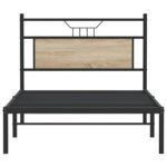 vidaXL Posteľný rám bez matraca dub sonoma 100x190 cm kompozitné drevo – Obrázok 6