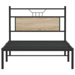 vidaXL Posteľný rám bez matraca dub sonoma 107x203 cm kompozitné drevo – Obrázok 6