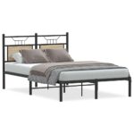 vidaXL Posteľný rám bez matraca dub sonoma 120x190 cm kompozitné drevo – Obrázok 2