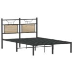 vidaXL Posteľný rám bez matraca dub sonoma 120x190 cm kompozitné drevo – Obrázok 5