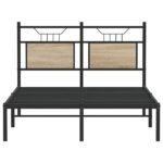 vidaXL Posteľný rám bez matraca dub sonoma 120x190 cm kompozitné drevo – Obrázok 6