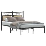 vidaXL Posteľný rám bez matraca dub sonoma 120x200 cm kompozitné drevo – Obrázok 3