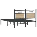 vidaXL Posteľný rám bez matraca dub sonoma 120x200 cm kompozitné drevo – Obrázok 8