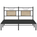 vidaXL Posteľný rám bez matraca dub sonoma 137x190 cm kompozitné drevo – Obrázok 6