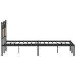 vidaXL Posteľný rám bez matraca dub sonoma 140x190 cm kompozitné drevo – Obrázok 7