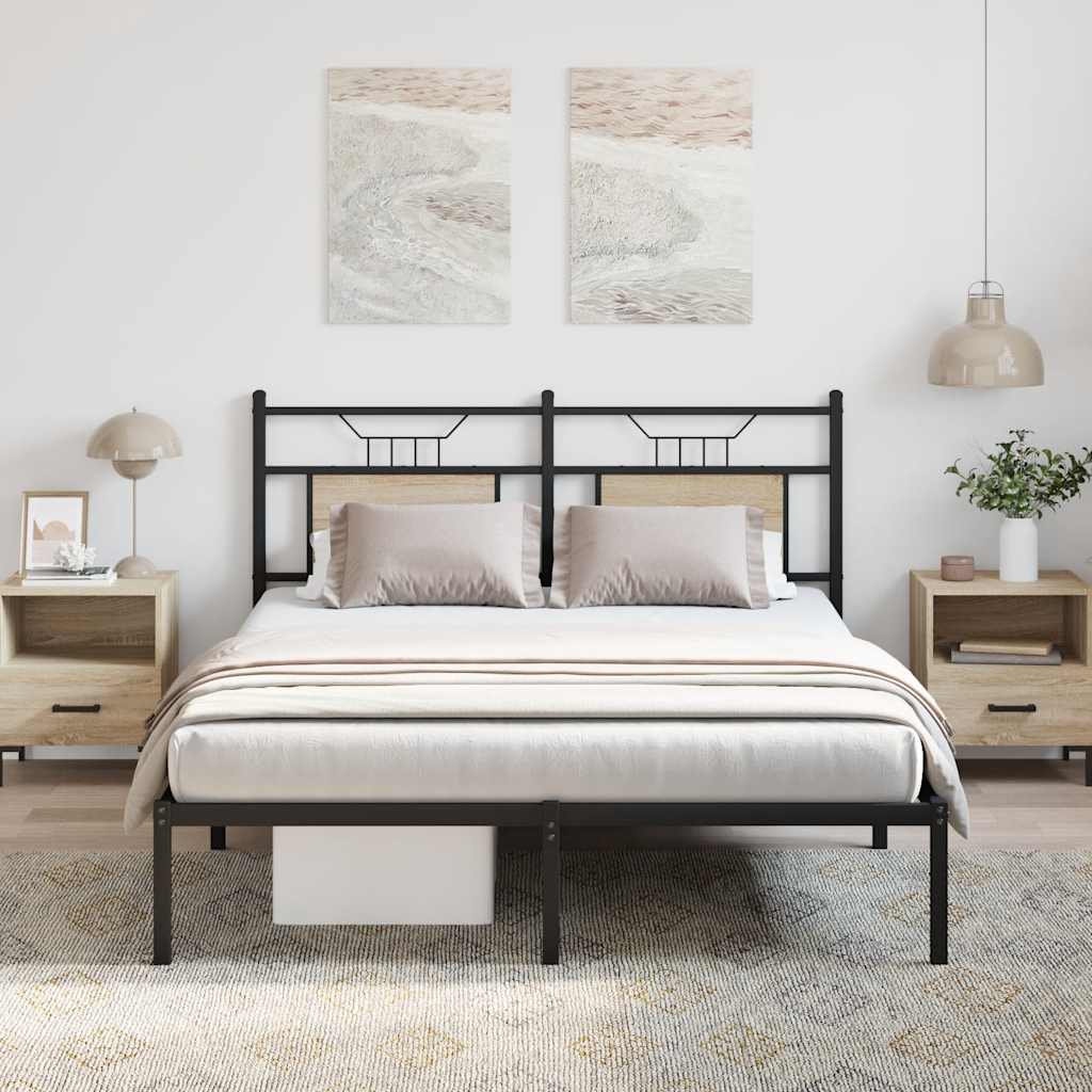 VXL8721158680235_m_en_hd_1.jpg vidaXL Posteľný rám bez matraca dub sonoma 140x190 cm kompozitné drevo – Obrázok 1